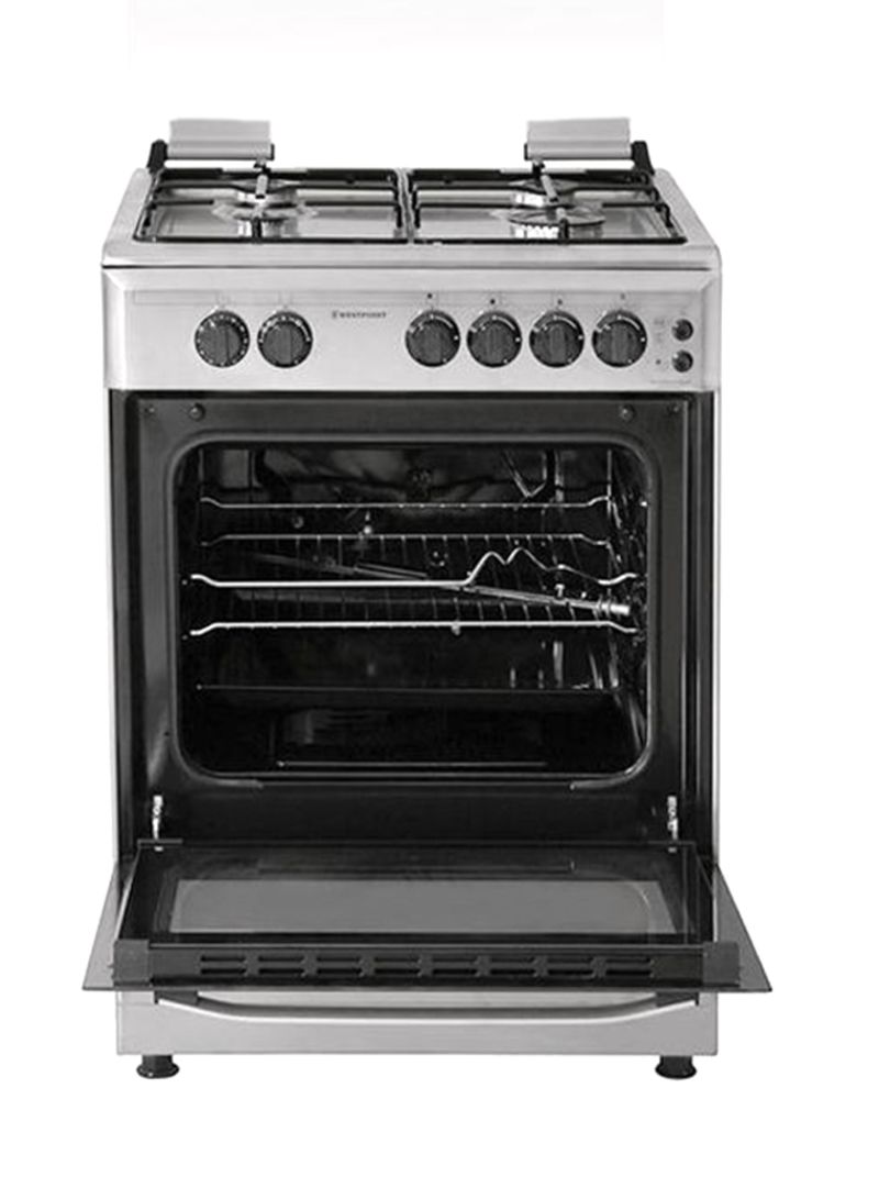 Electric Oven 64L With 4 Burner Gas Cooker WCLM-6640G6IG Silver